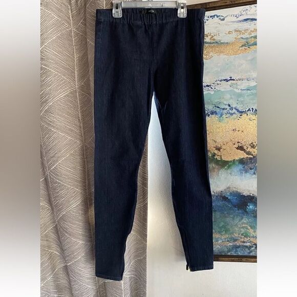 joe’s jeans Legging  Womens Size Medium Dark Blue Ankle Zip - Picture 2 of 12